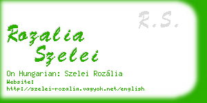 rozalia szelei business card